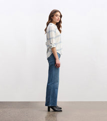 Lila Button Down - Turquoise Plaid | Hatley Discount Women