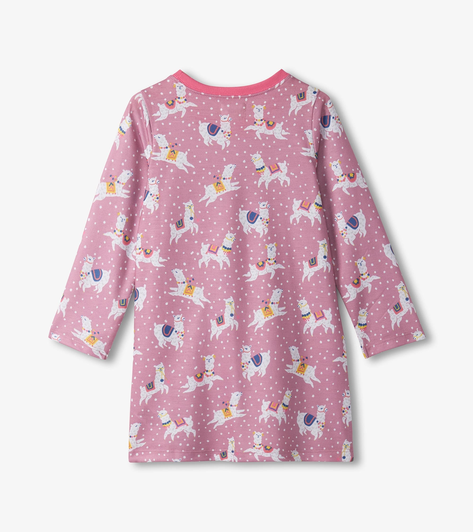 Girls Dancing Alpacas Long Sleeve Nightdress | Hatley Outlet Girls