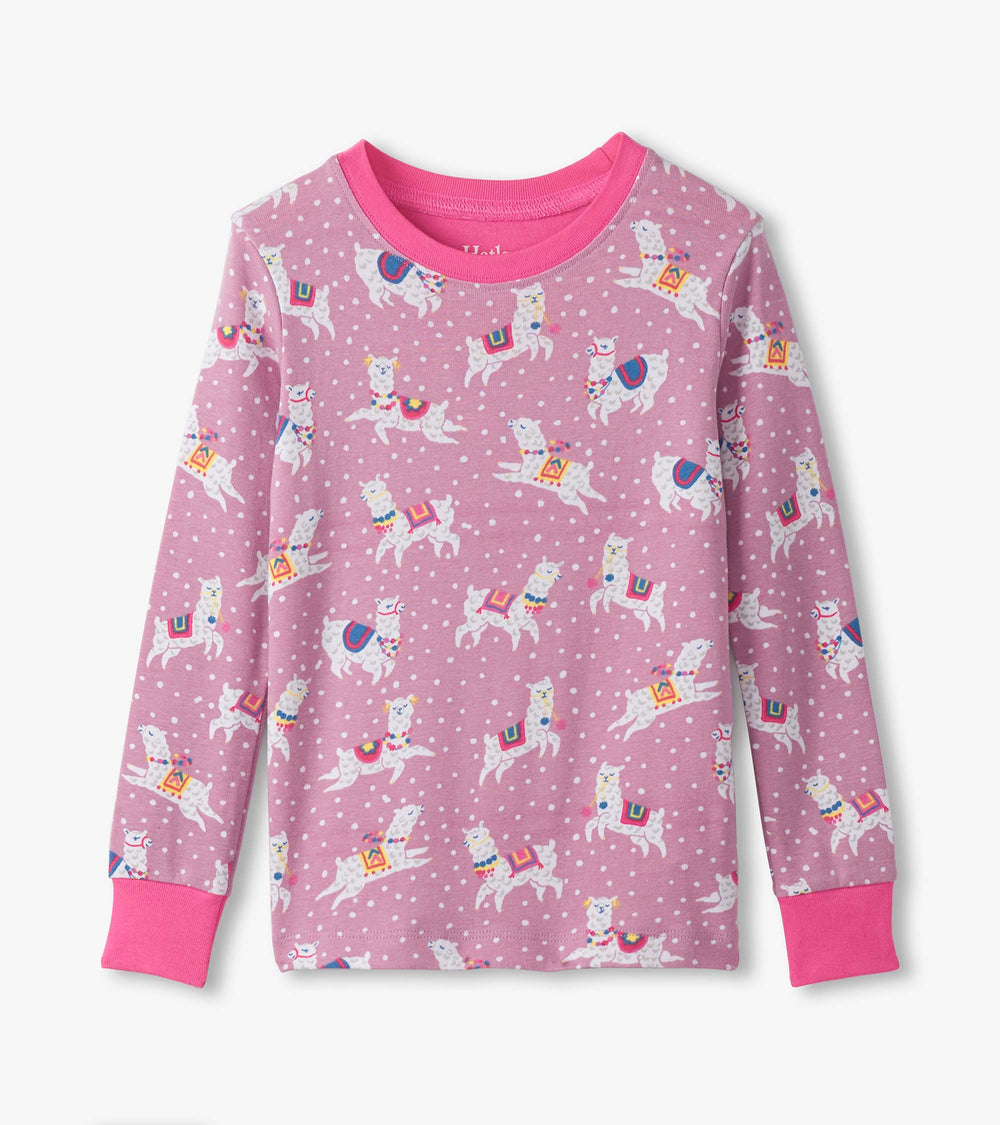 Girls Dancing Alpacas Cotton Pajama Set | Hatley US Girls