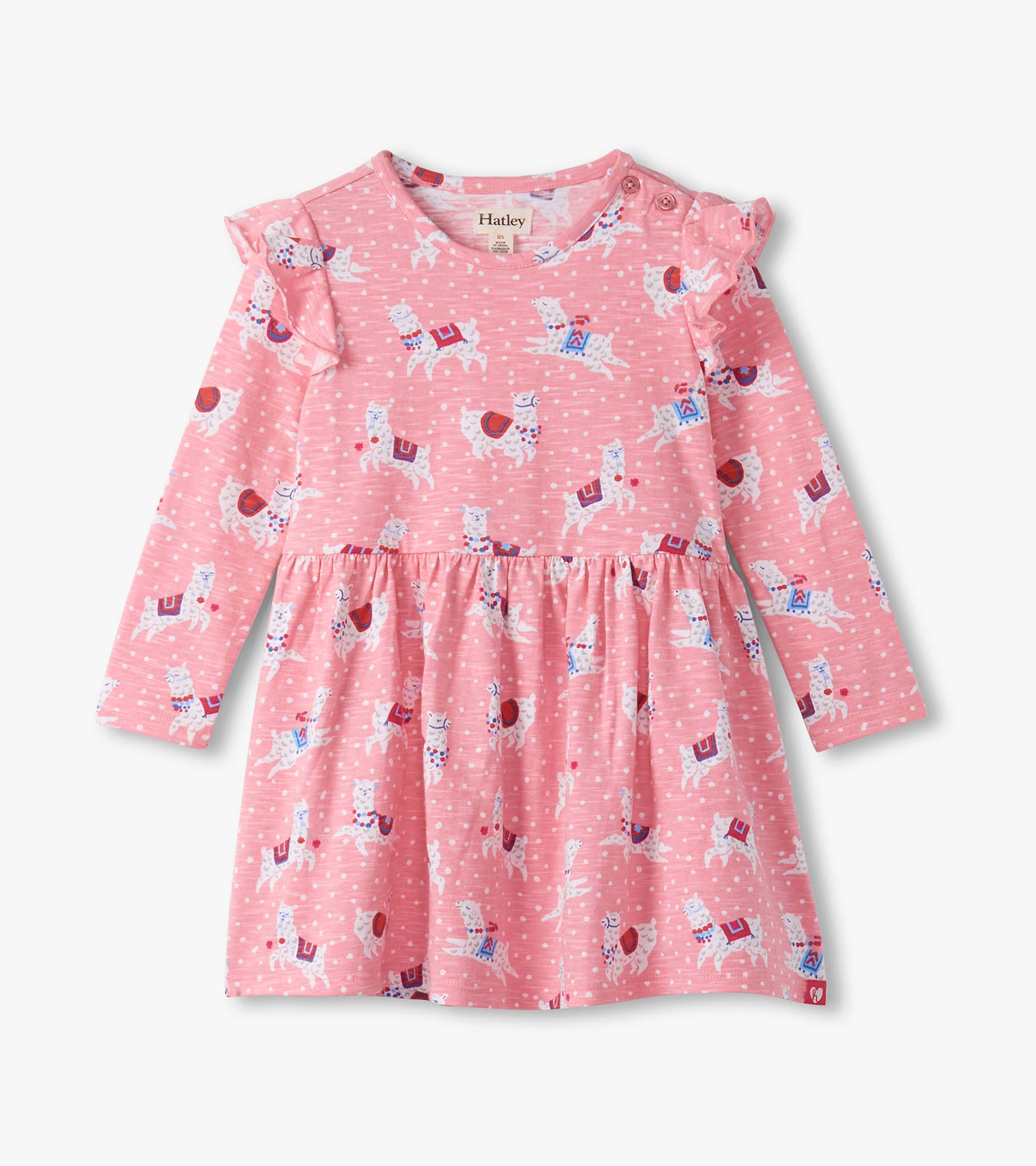 Baby & Toddler Girls Dancing Alpacas Ruffle Sleeve Dress and Legging S | Hatley Baby & Toddler