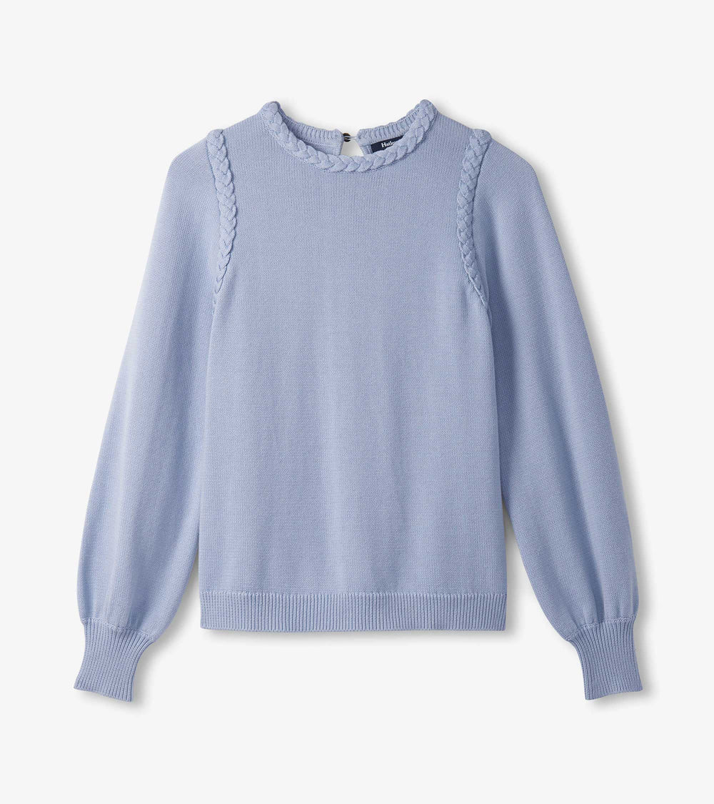 Braided Sweater - Bright Denim Blue | Hatley Sale Women