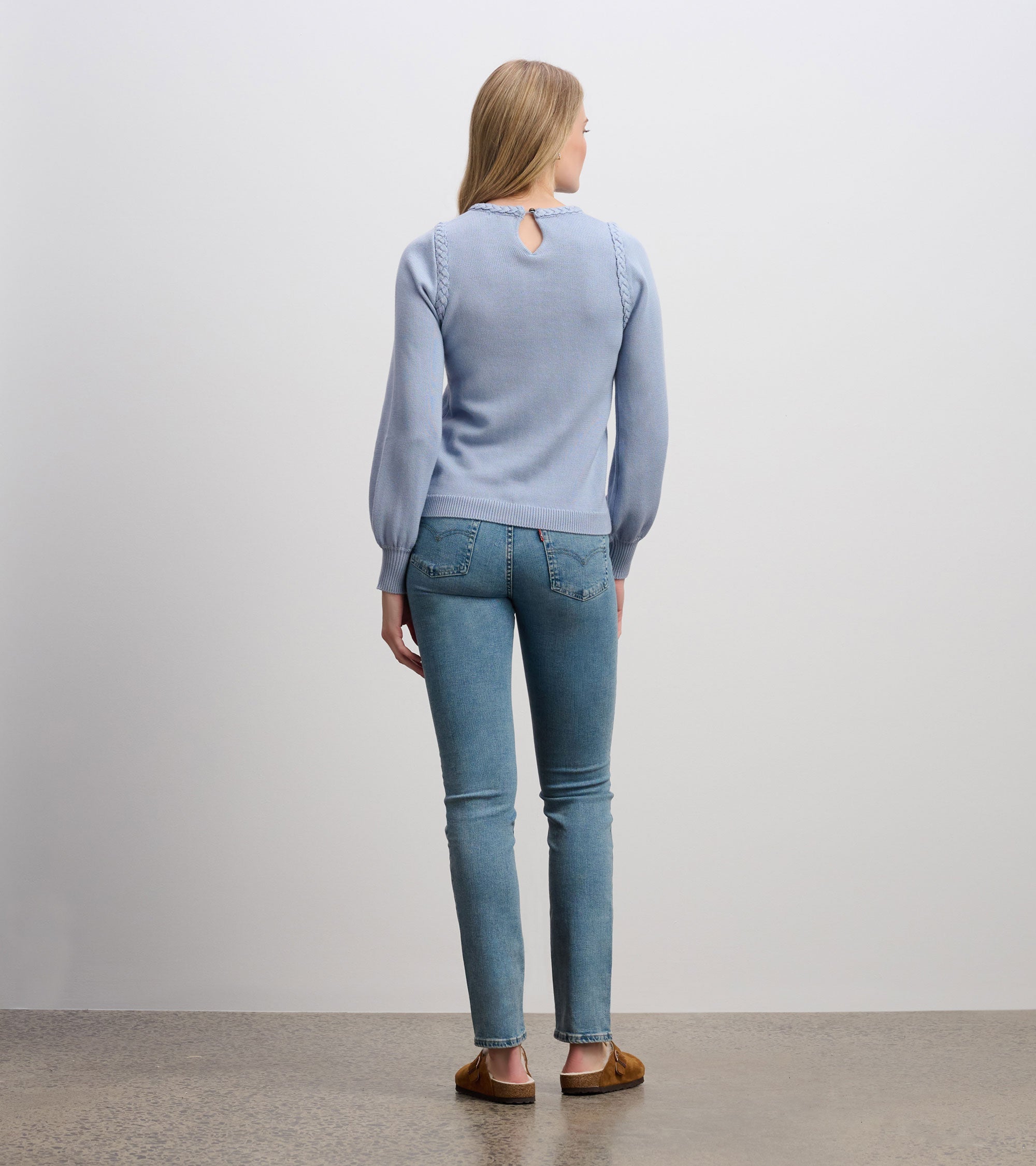 Braided Sweater - Bright Denim Blue | Hatley Sale Women