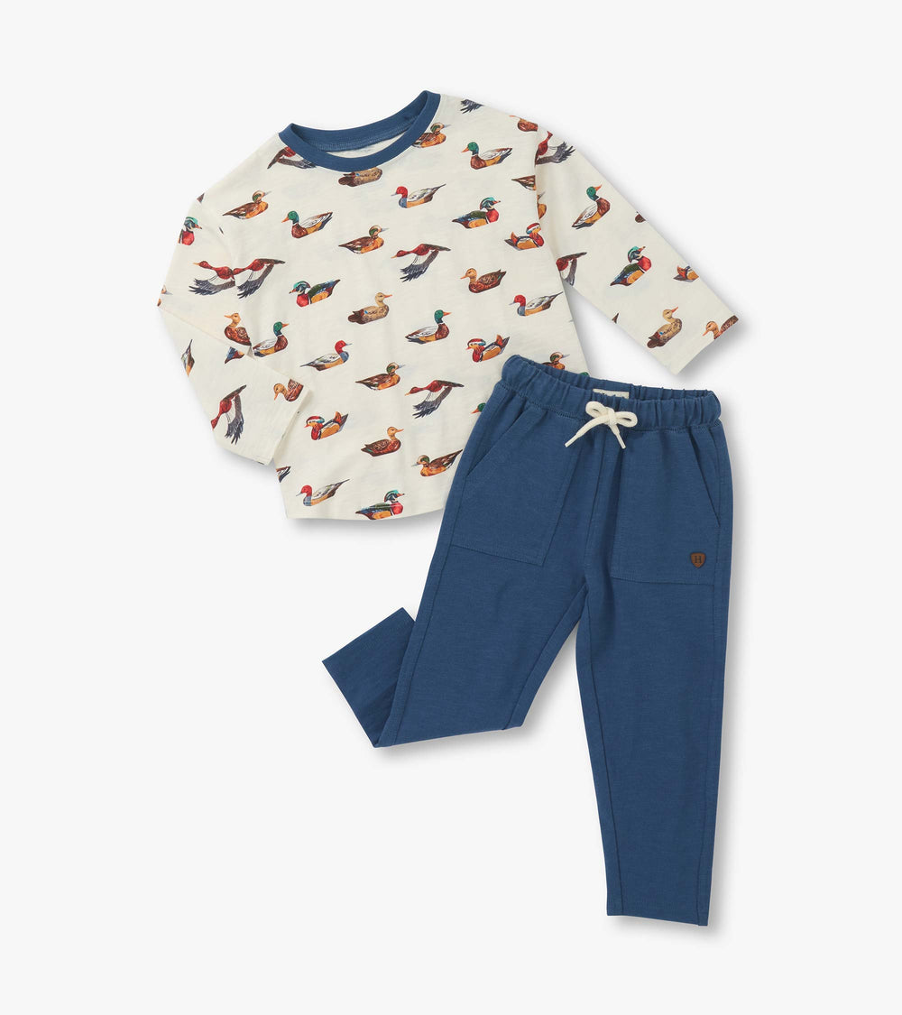 Baby & Toddler Boys Duck Decoys Graphic Lounge Set | Hatley Onsale Baby & Toddler