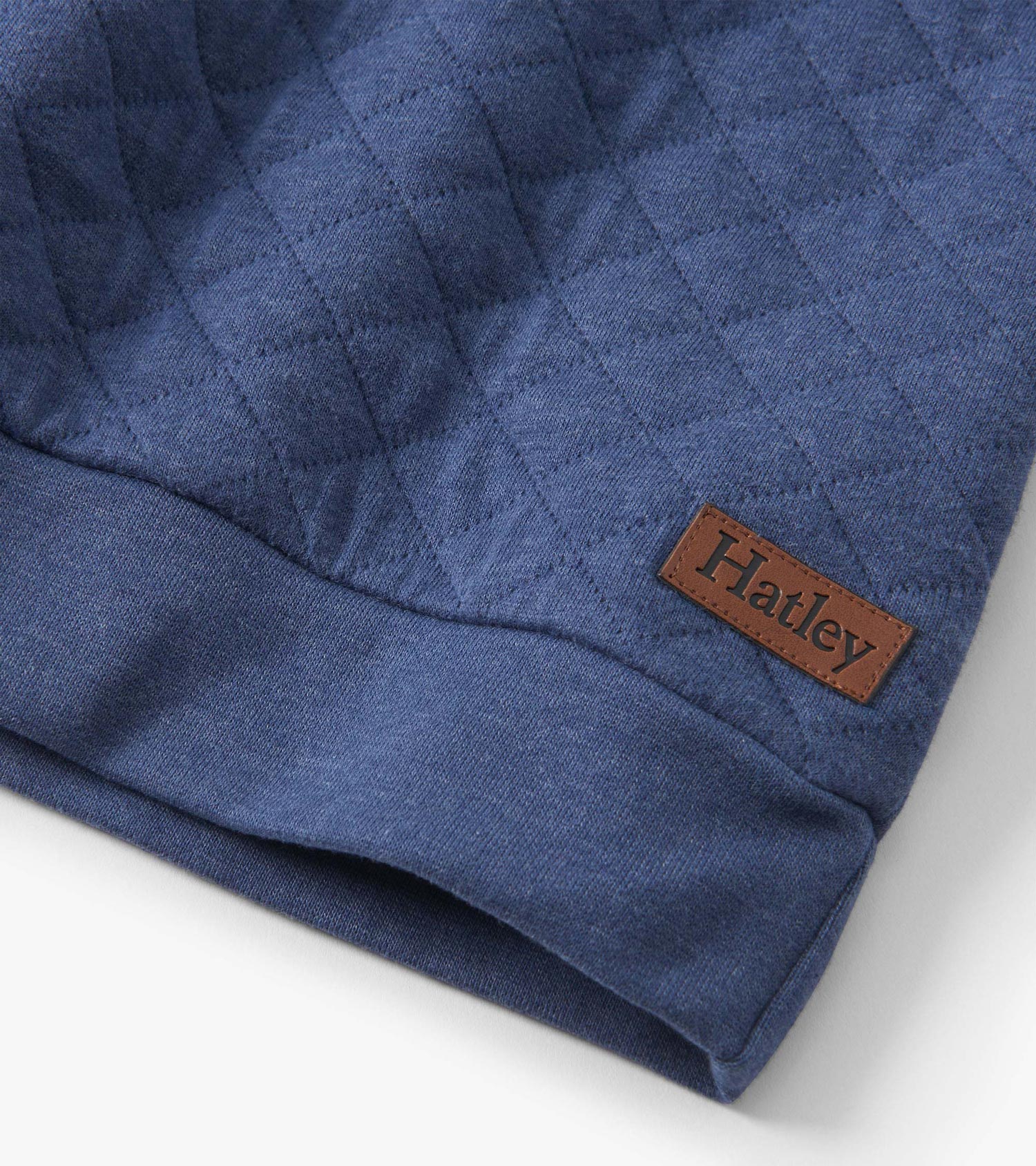 Boys Ensign Blue Quilted Pullover | Hatley