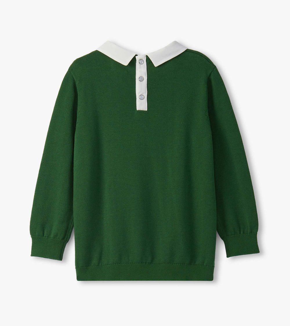 Girls Edin Green Little Pea Sweater | Hatley Outlet Girls