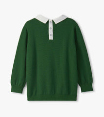 Girls Edin Green Little Pea Sweater | Hatley Outlet Girls