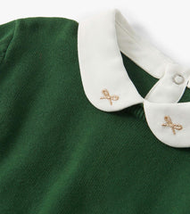 Girls Edin Green Little Pea Sweater | Hatley Outlet Girls