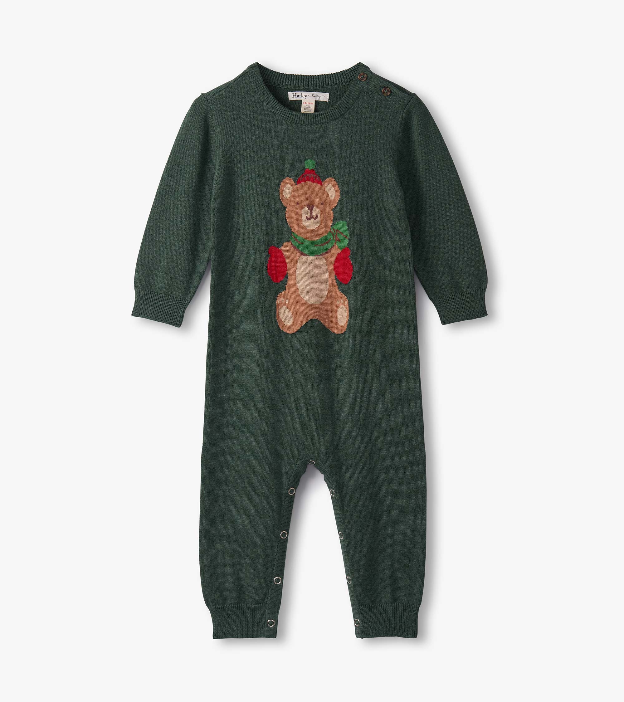 Baby Boys Teddy Bear Sweater Romper | Hatley For Baby & Toddler