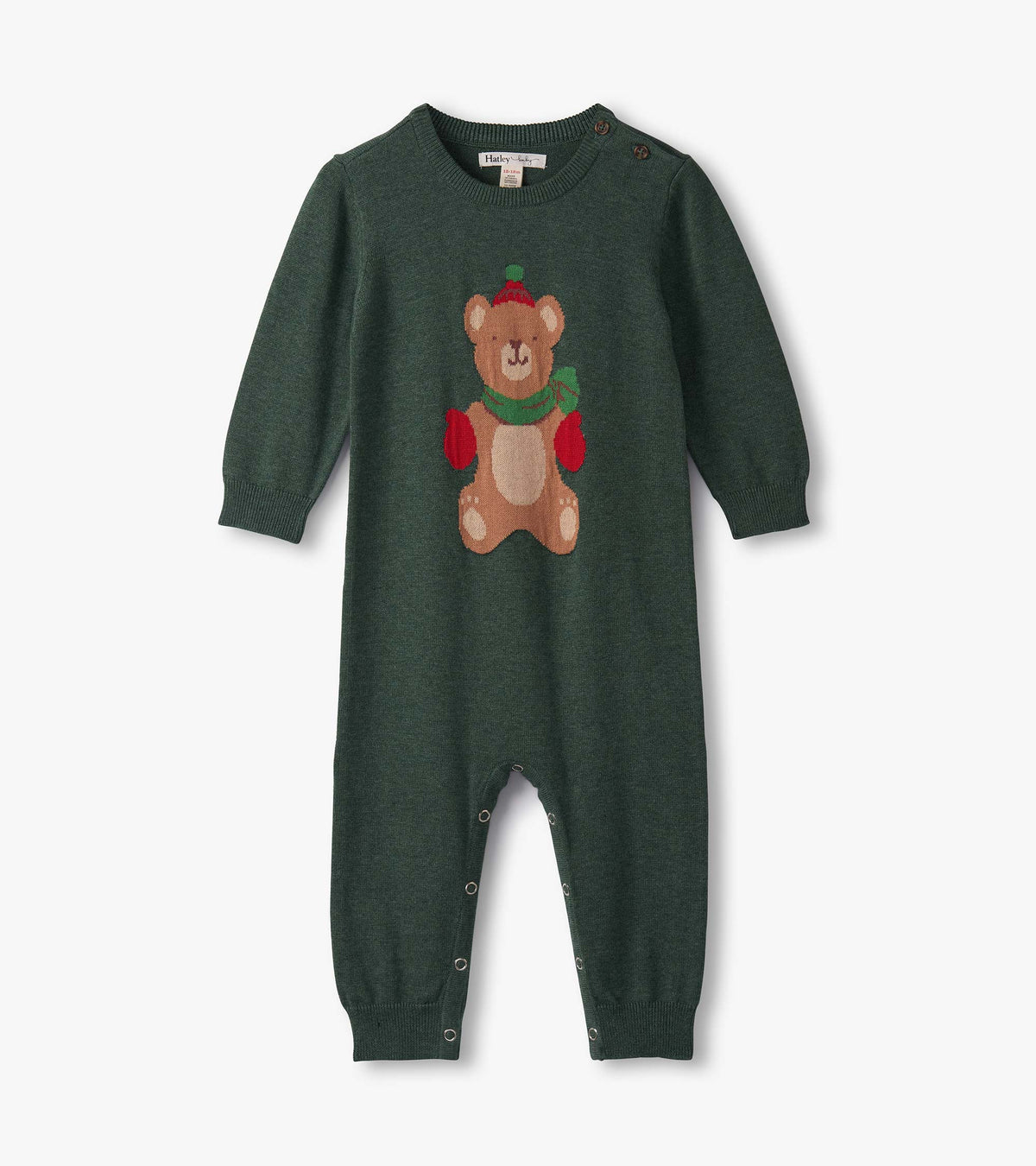 Baby Boys Teddy Bear Sweater Romper | Hatley For Baby & Toddler