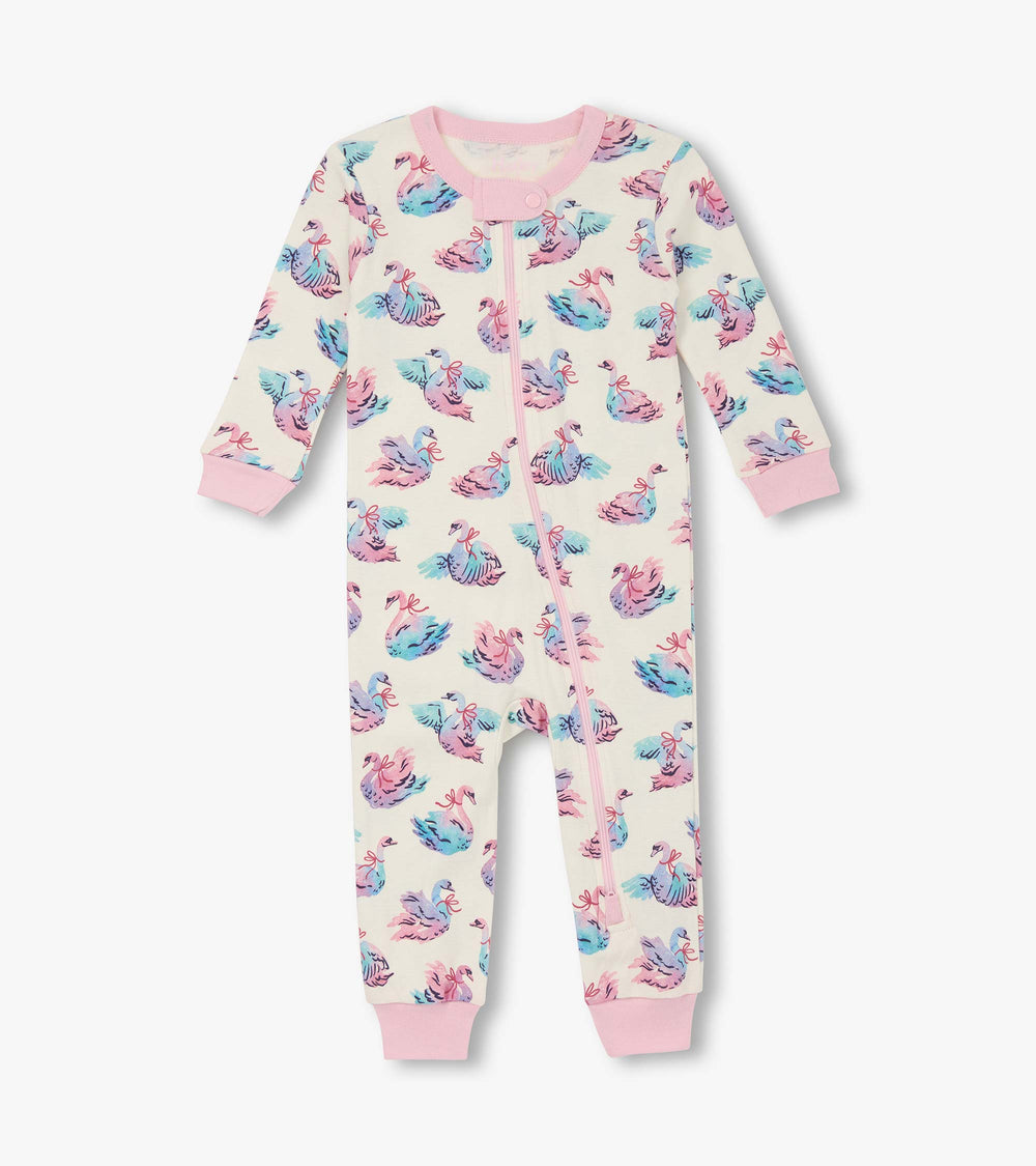 Baby Girls Elegant Swans Cotton Sleeper | Hatley US Baby & Toddler