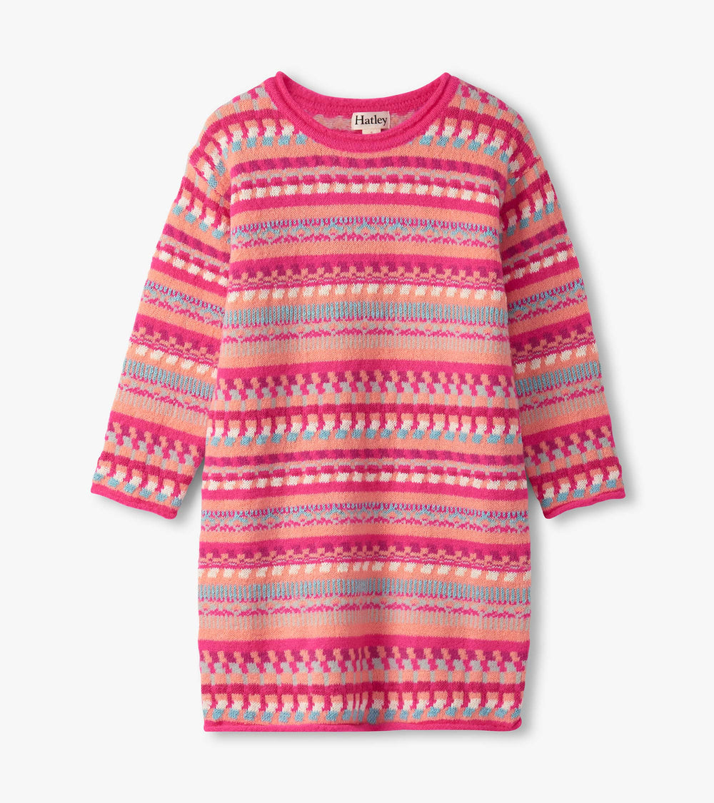 Girls Sunset Stripe Sweater Dress | Hatley For Girls