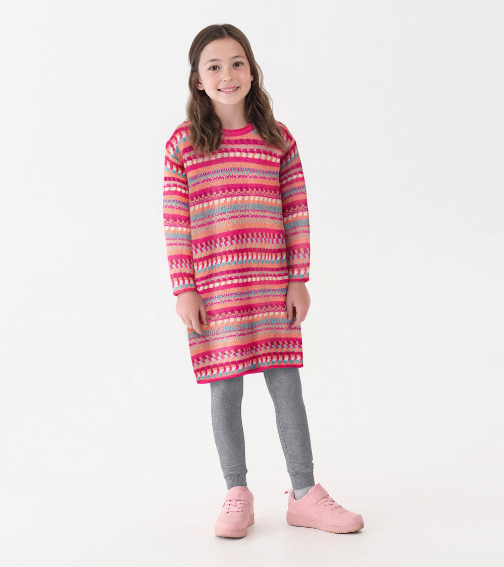 Girls Sunset Stripe Sweater Dress | Hatley For Girls