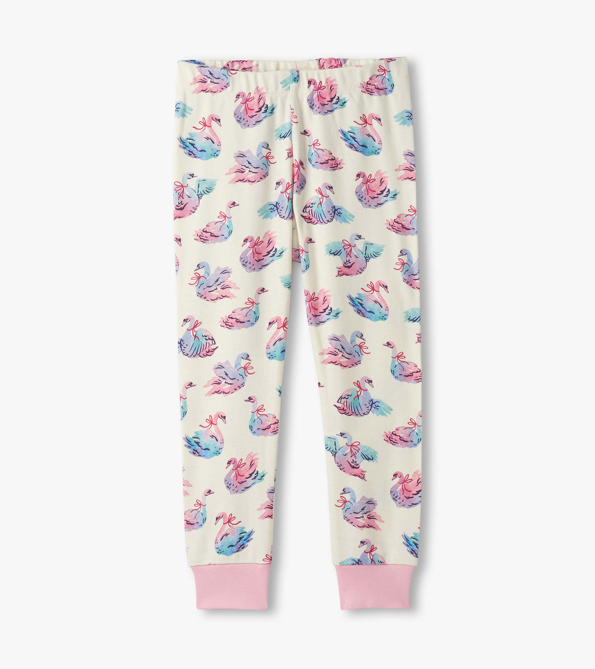 Girls Elegant Swans Cotton Pajama Set | Hatley Discount Girls