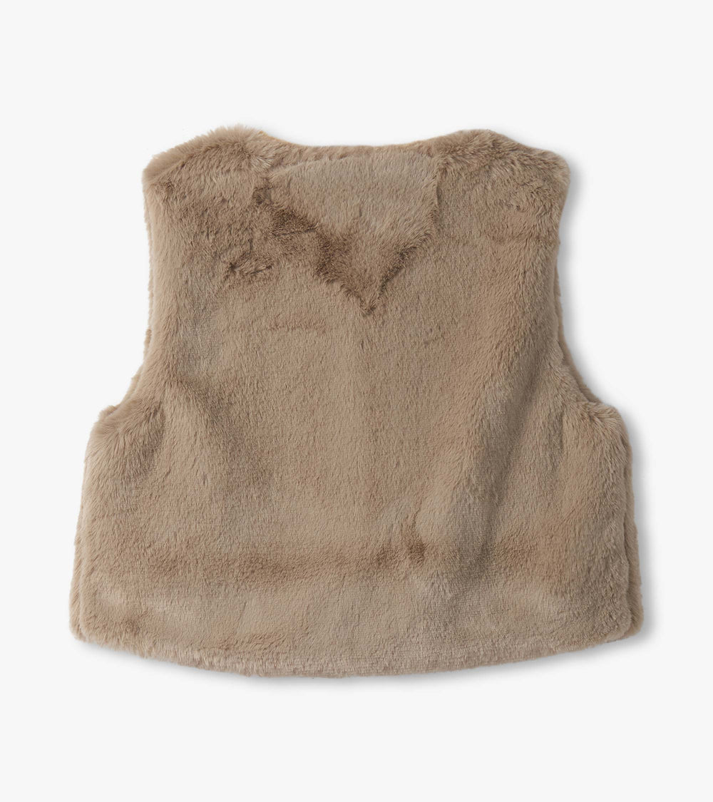 Girls Cropped Faux Fur Vest | Hatley US Girls