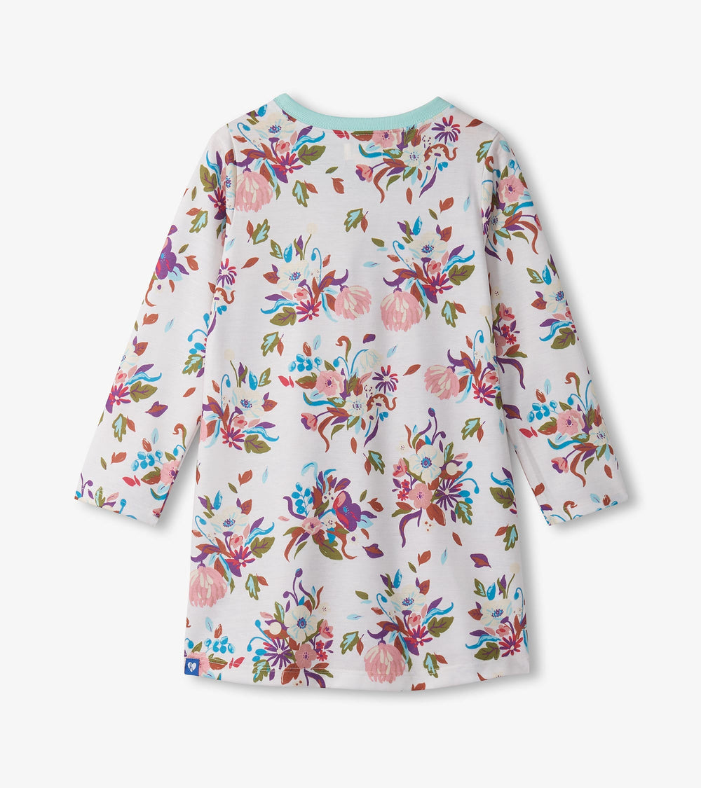 Girls Fall Floral Long Sleeve Nightdress | Hatley US Girls