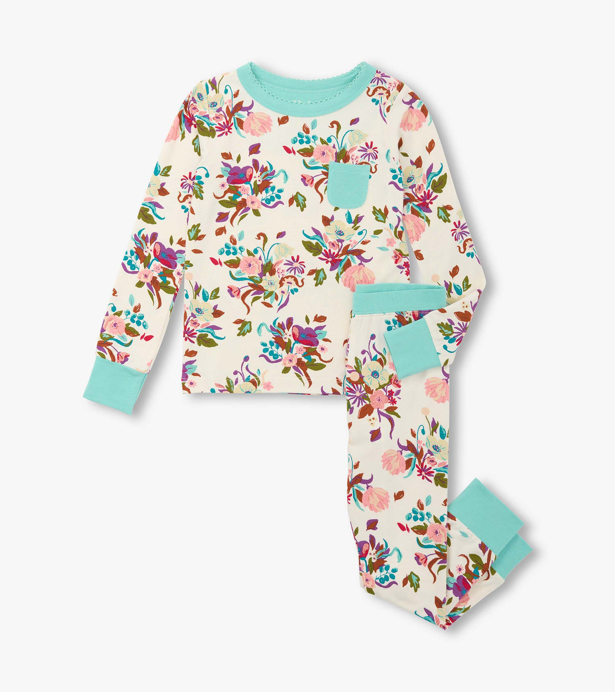 Girls Fall Floral Bamboo Pajama Set | Hatley Sale Girls