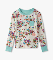 Girls Fall Floral Bamboo Pajama Set | Hatley Sale Girls