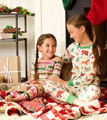 Girls Pink Fun Fair Isle Cotton Pajama Set | Hatley For Girls