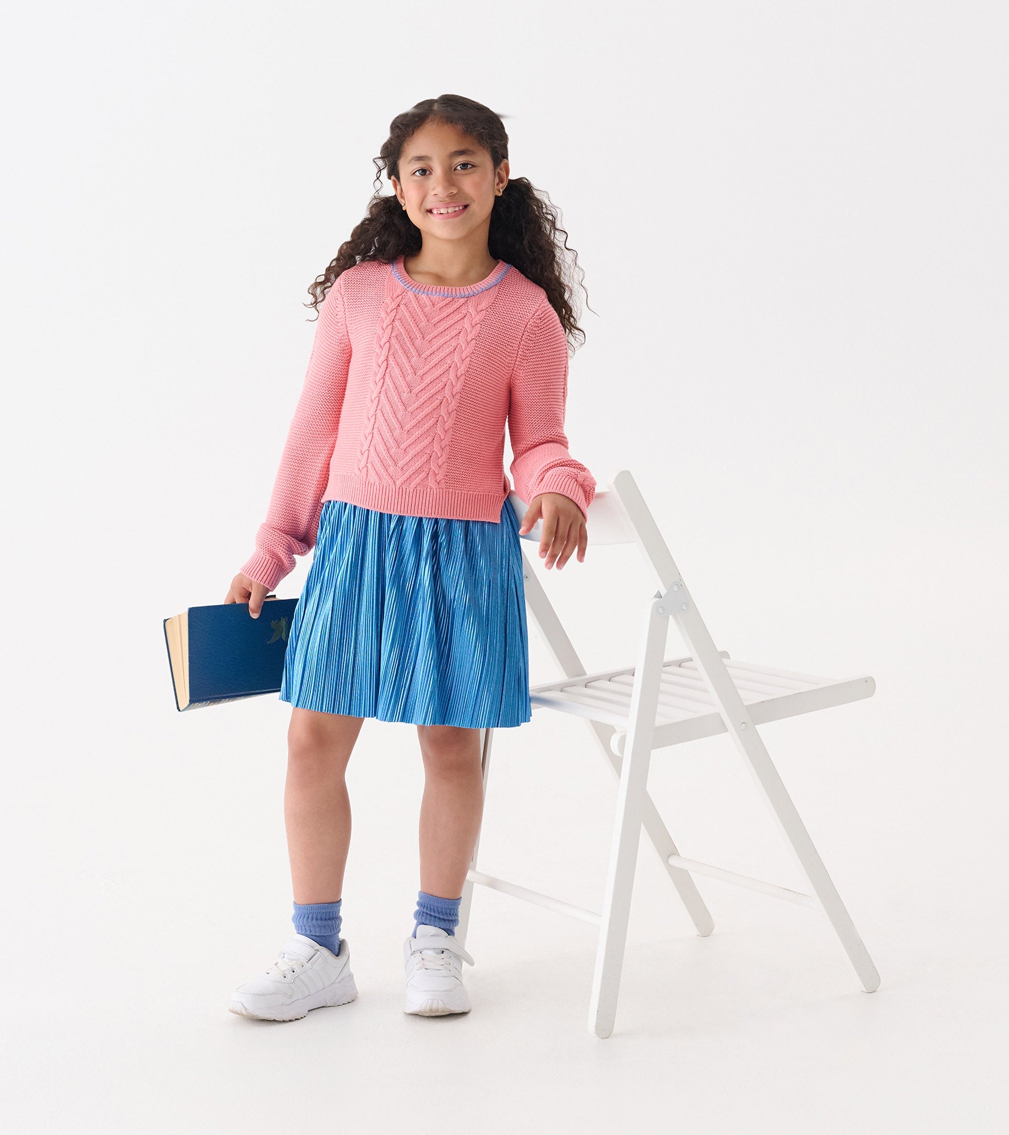 Girls Flamingo Pink Mix Media Dress | Hatley Outlet Girls