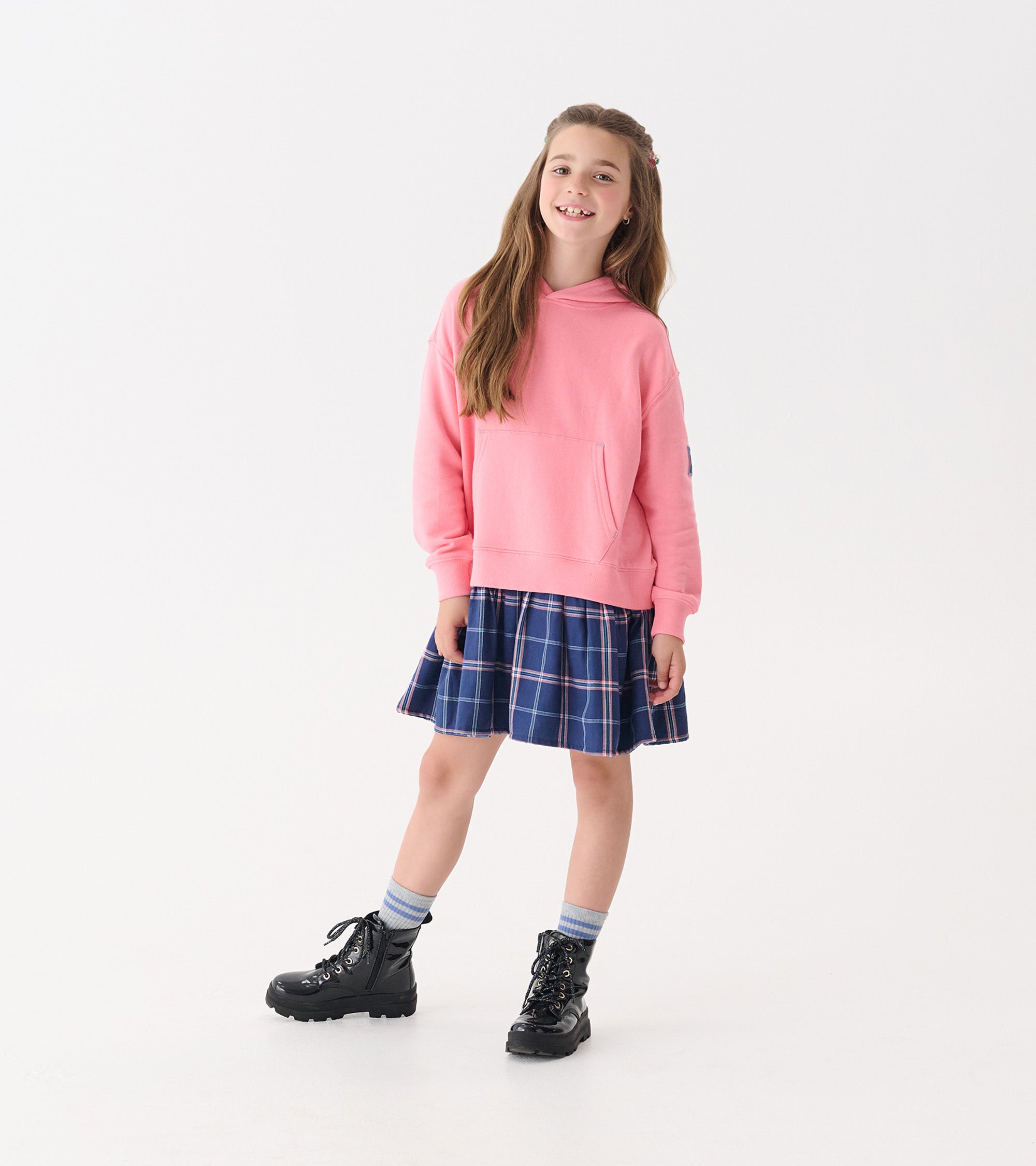 Girls Preppy Plaid Mixed Match Dress | Hatley Onsale Girls