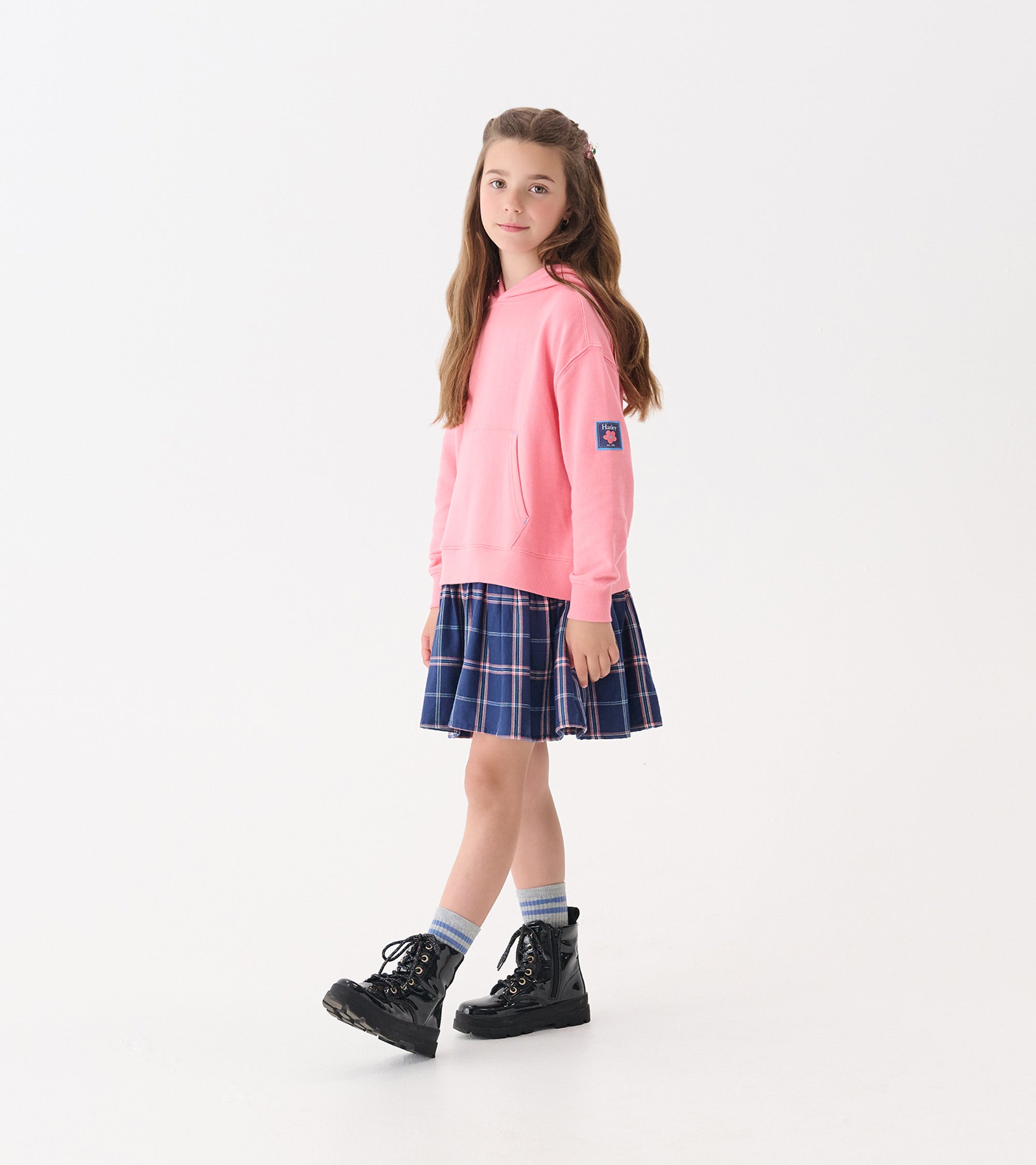 Girls Preppy Plaid Mixed Match Dress | Hatley Onsale Girls
