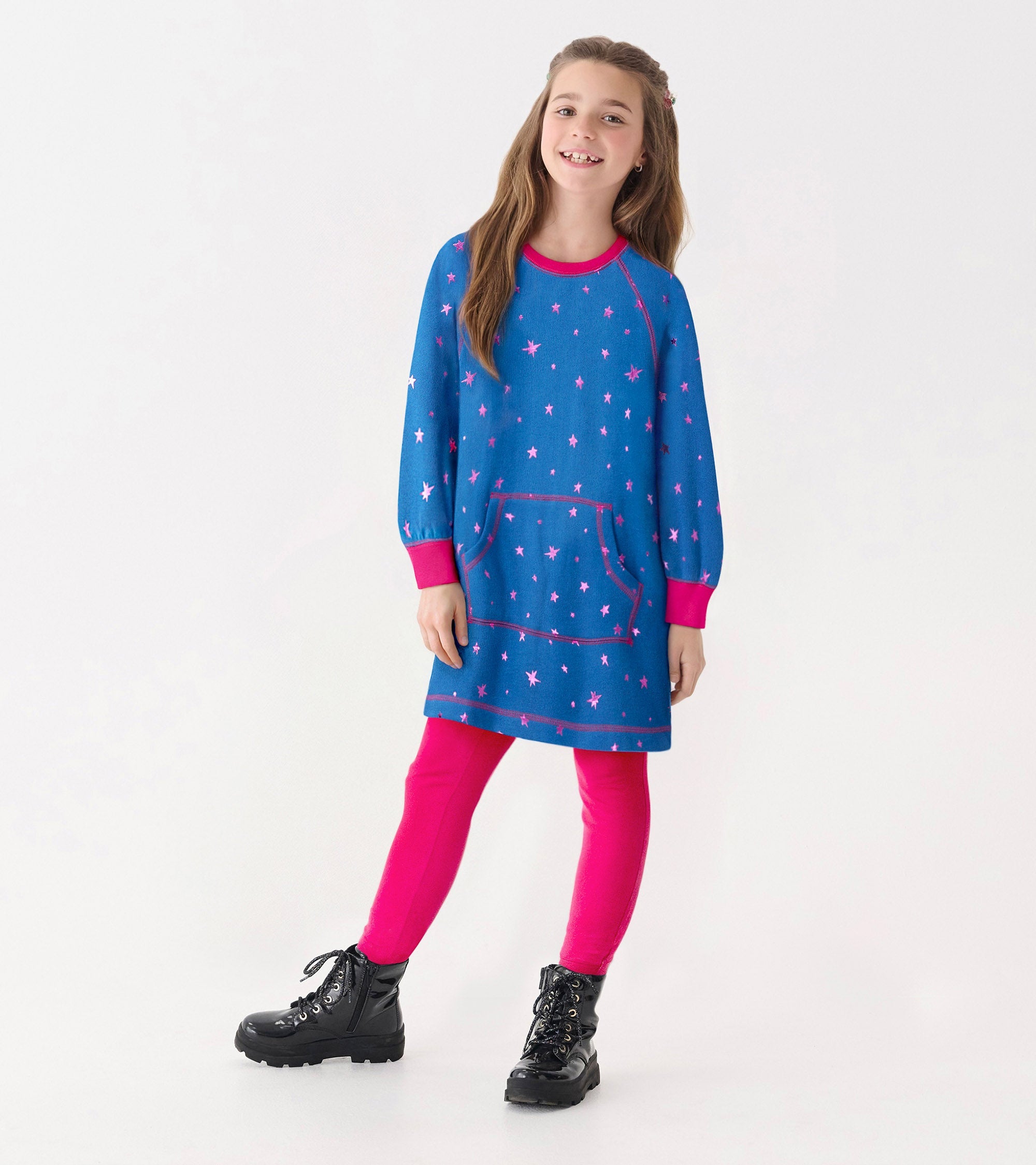 Girls Foil Stars Sweater Dress | Hatley Sale Girls