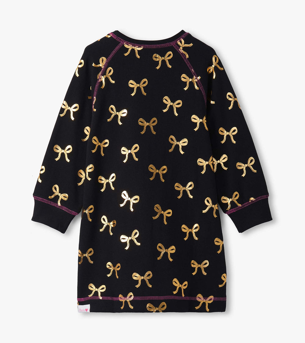 Girls Gold Bows Sweater Dress | Hatley US Girls