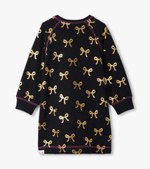 Girls Gold Bows Sweater Dress | Hatley US Girls
