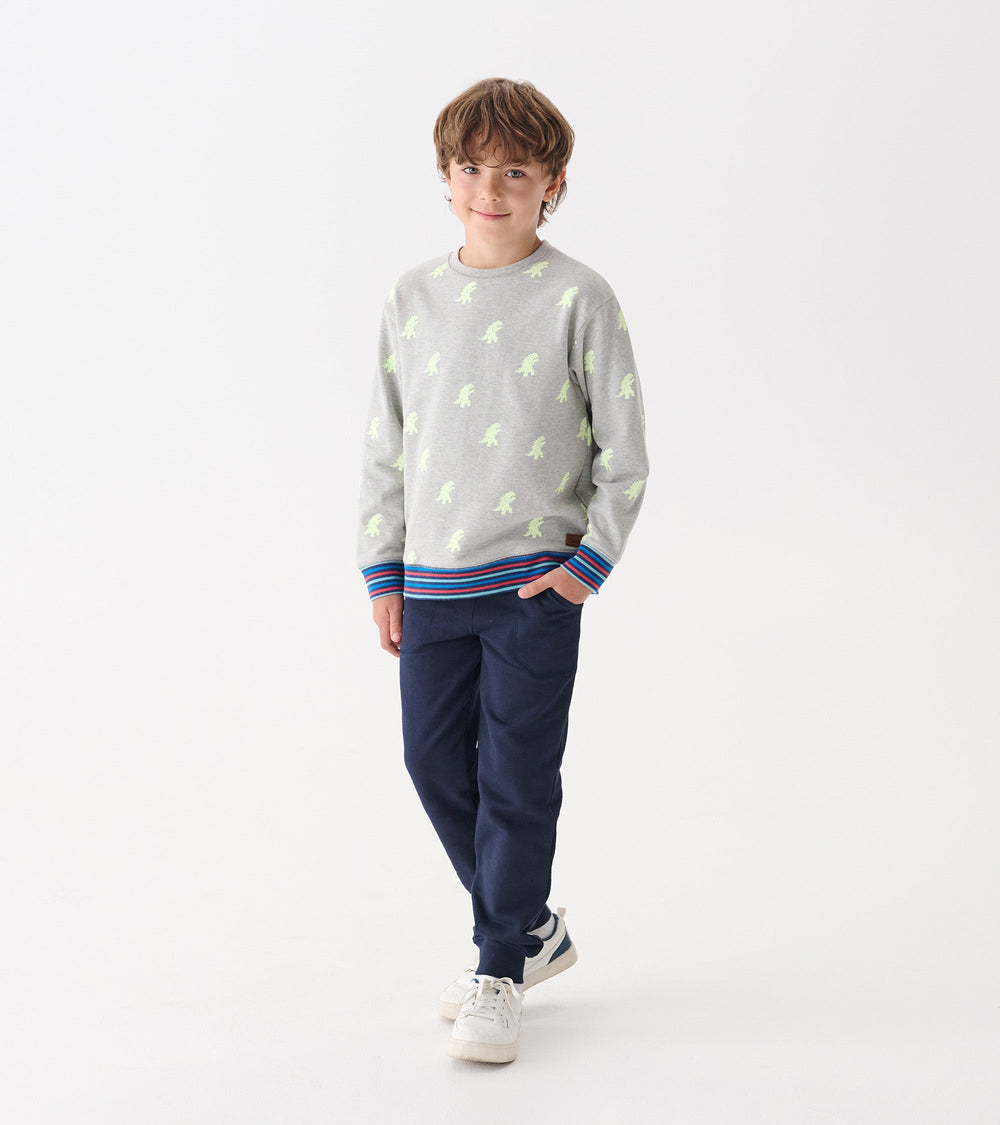 Boys Monster Glow in the Dark Pullover Sweatshirt | Hatley For Boys