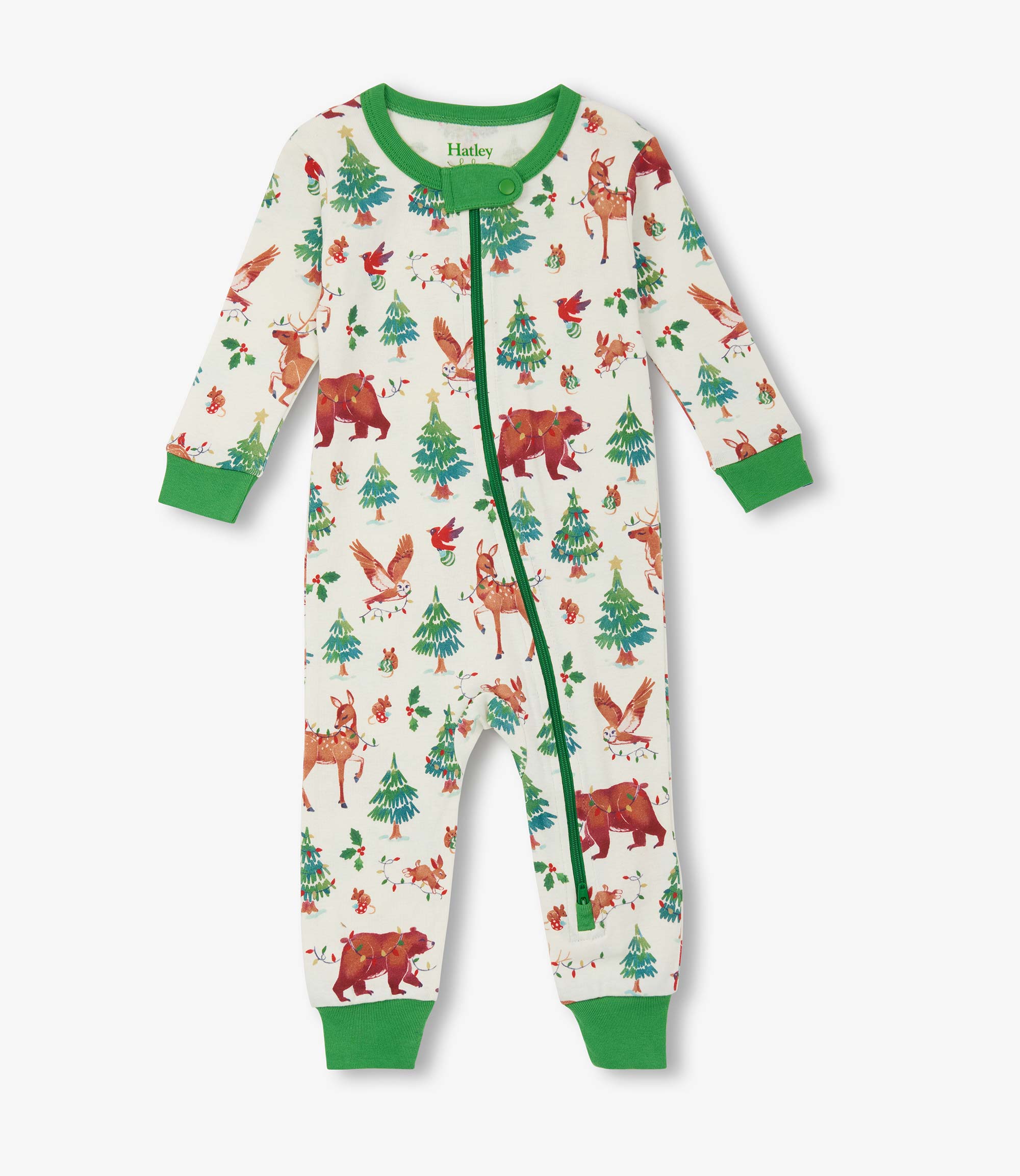 Baby Boys Holiday Animals Cotton Sleeper | Hatley Baby & Toddler