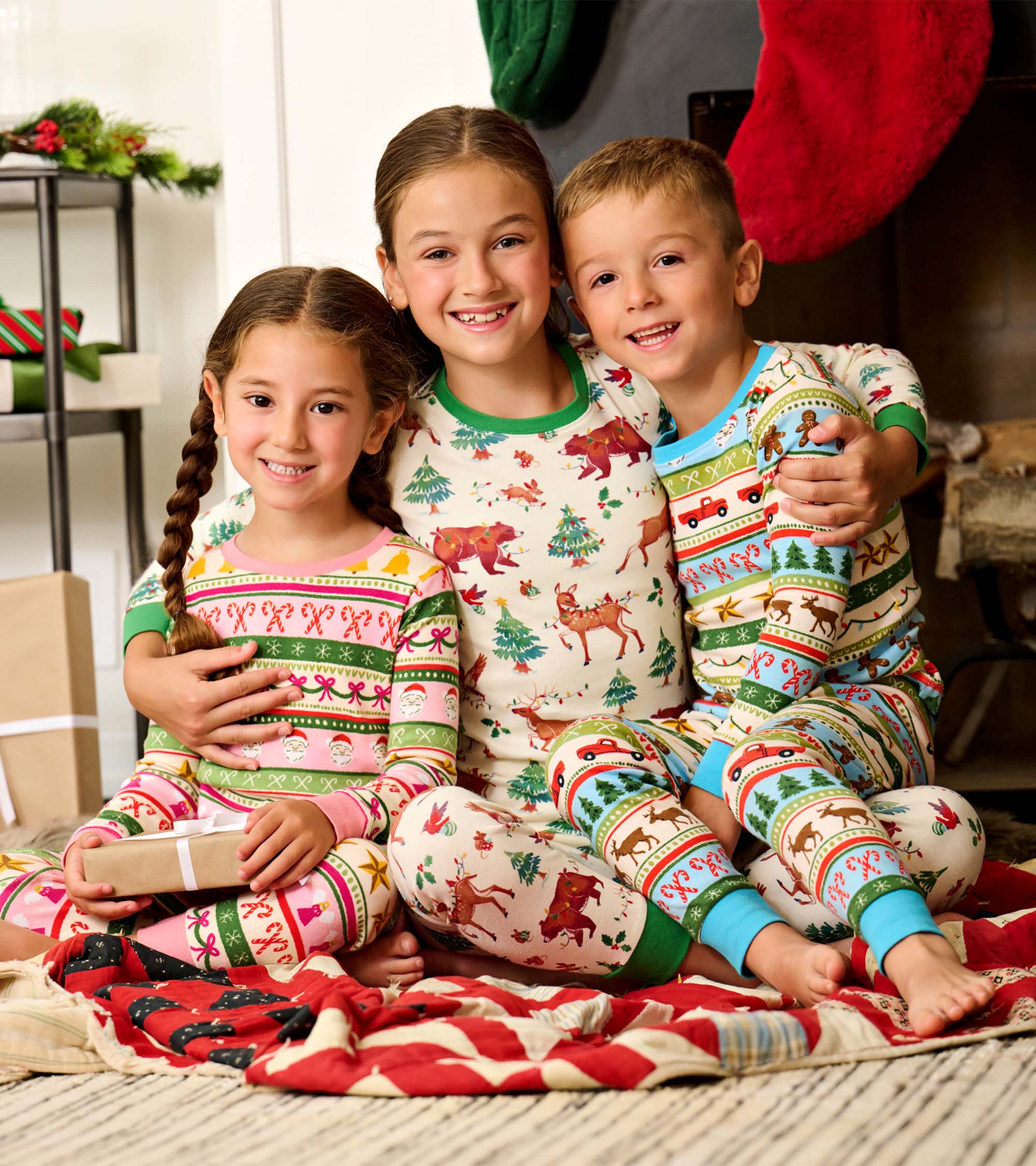 Girls Holiday Animals Cotton Pajama Set | Hatley Discount Girls