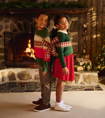 Boys Holiday Combo Crew Neck Sweater | Hatley For Boys