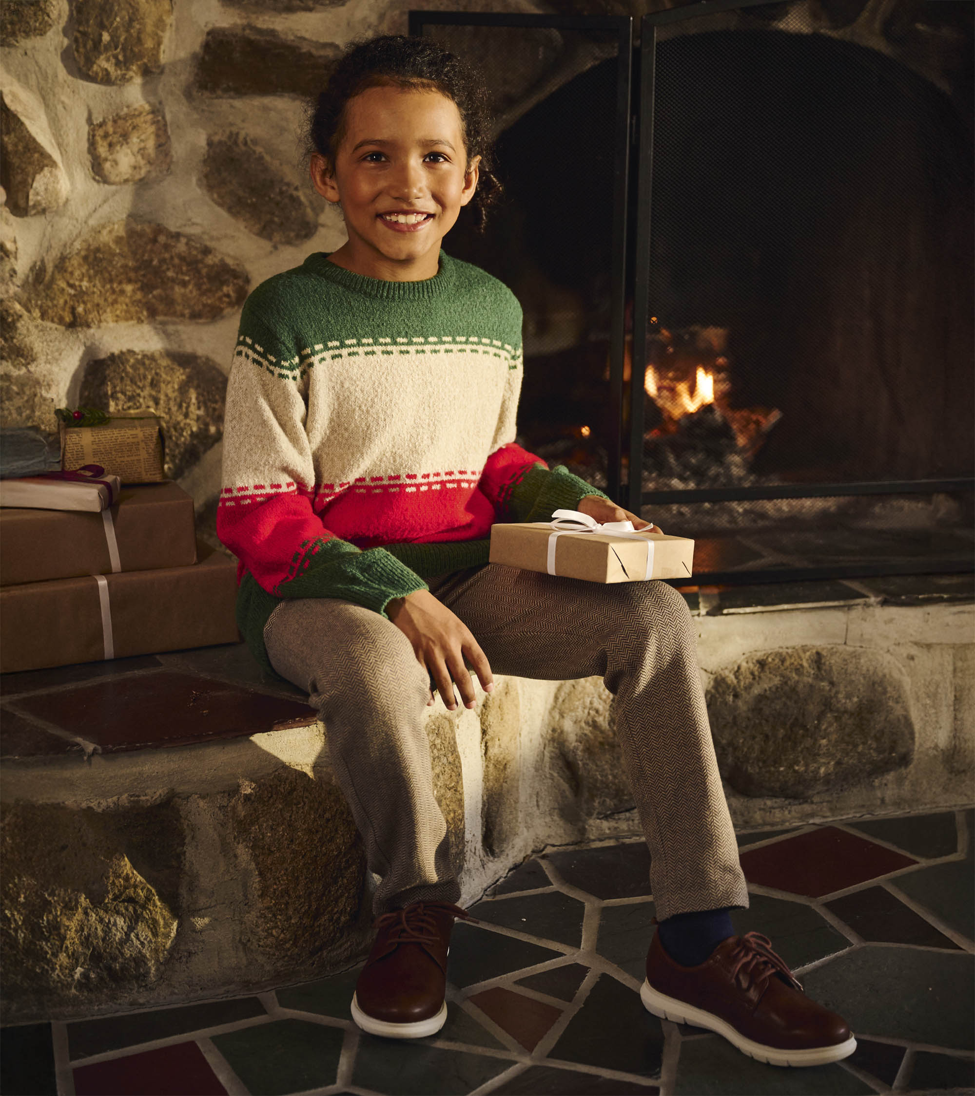 Boys Holiday Combo Crew Neck Sweater | Hatley For Boys
