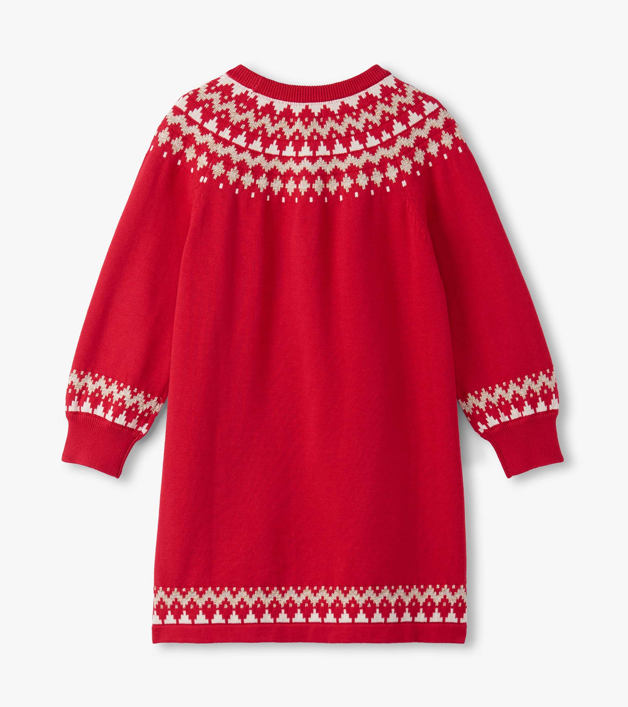 Girls Holiday Fair Isle Swing Sweater Dress | Hatley Girls