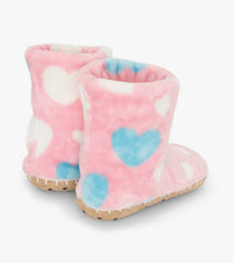 Girls Big Hearts Fuzzy Fleece Slippers | Hatley Onsale Girls