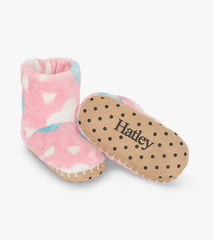 Girls Big Hearts Fuzzy Fleece Slippers | Hatley Onsale Girls