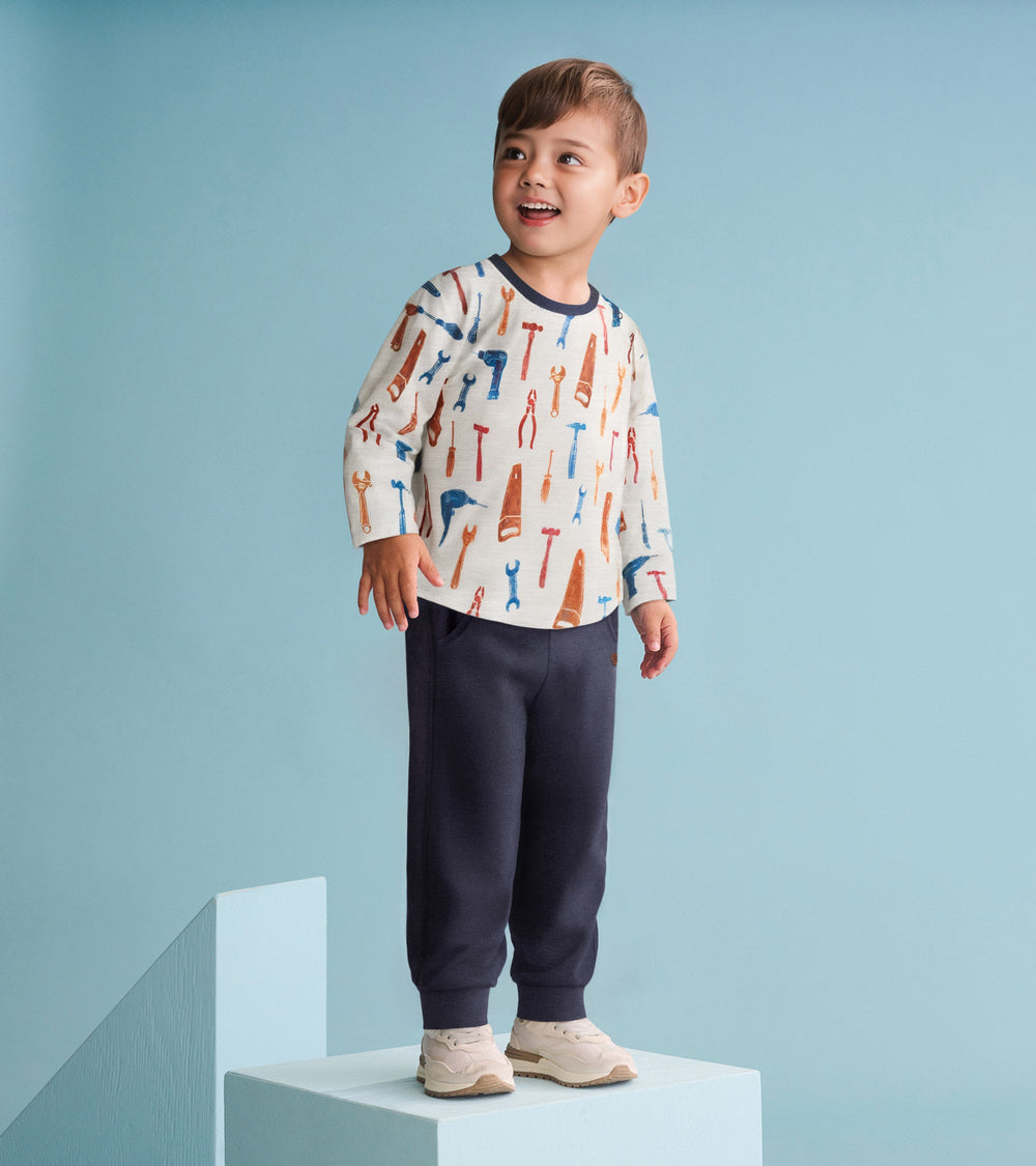 Baby & Toddler Boys Handy Man Graphic Lounge Set | Hatley For Baby & Toddler