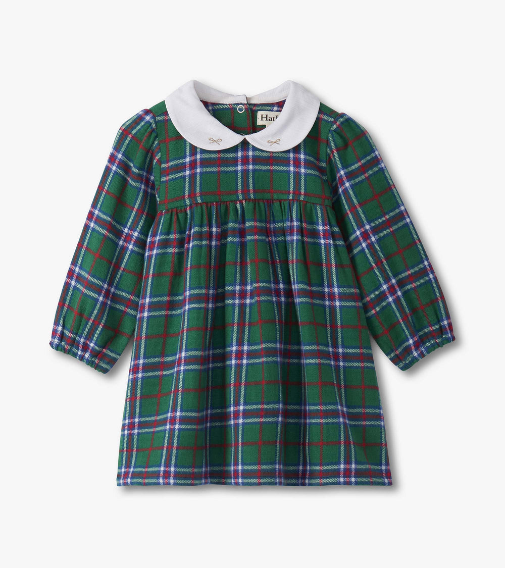 Baby & Toddler Girls Holiday Plaid Puff Sleeve Pinafore | Hatley For Baby & Toddler