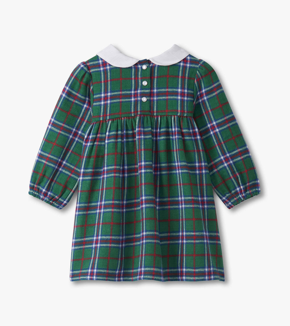 Baby & Toddler Girls Holiday Plaid Puff Sleeve Pinafore | Hatley For Baby & Toddler