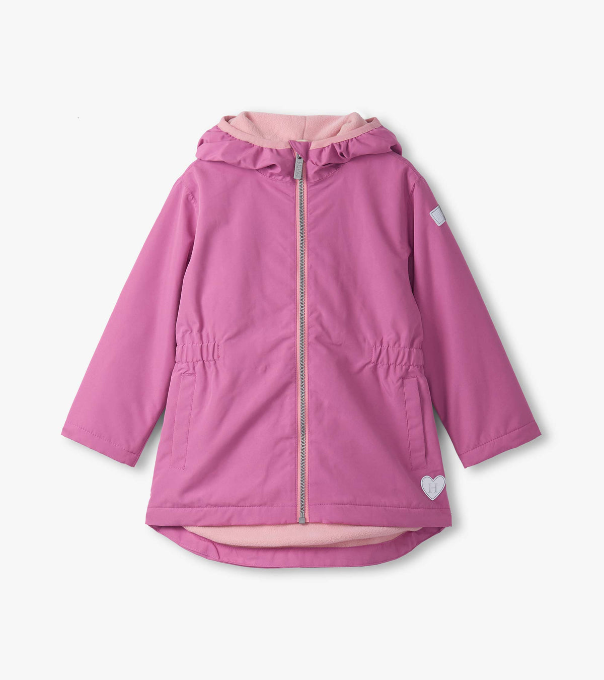 Girls Heart Swans Color Changing Zip-Up Rain Jacket | Hatley Discount Girls
