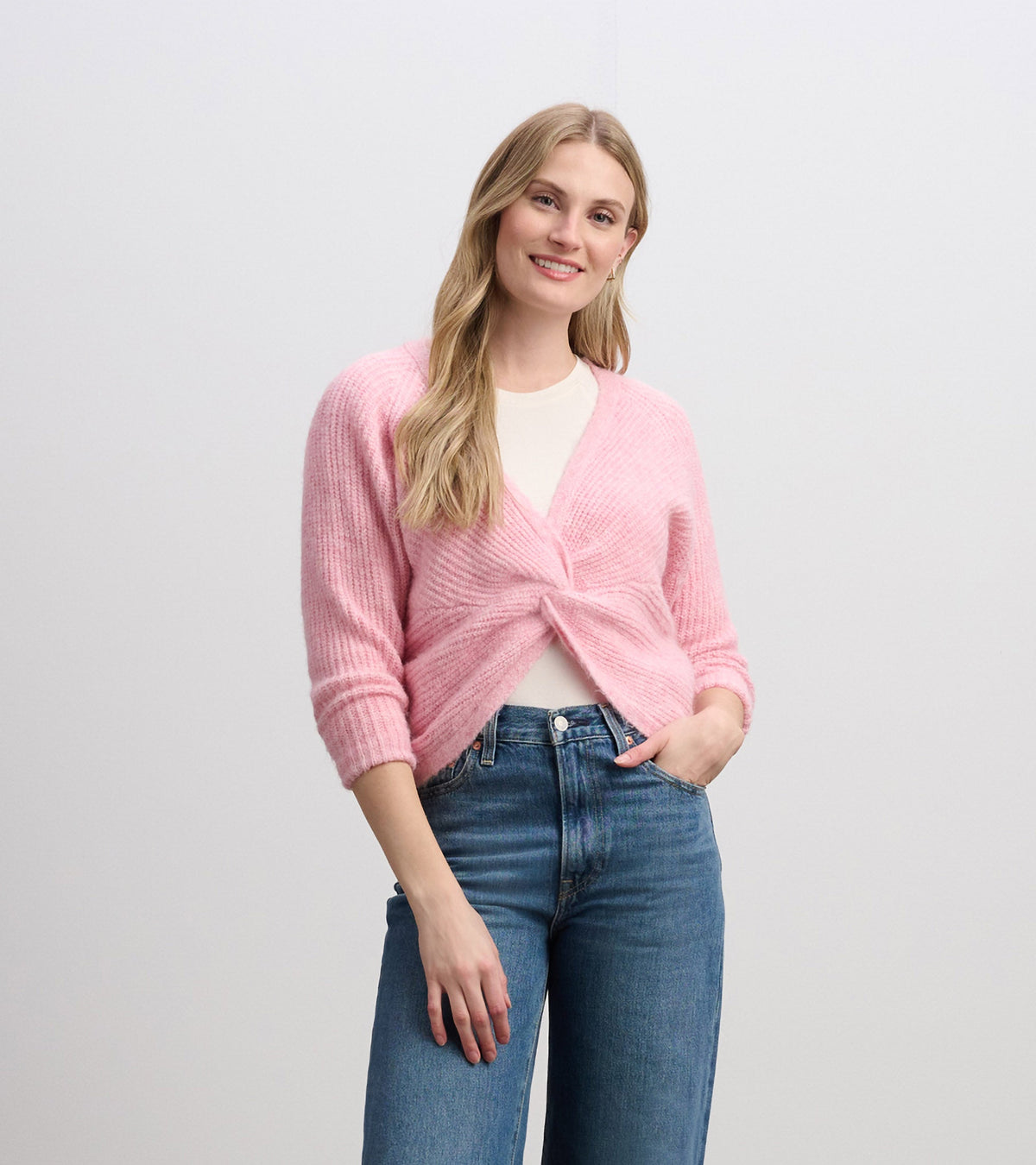 Cross Over Sweater - Pastel Pink | Hatley Sale Women