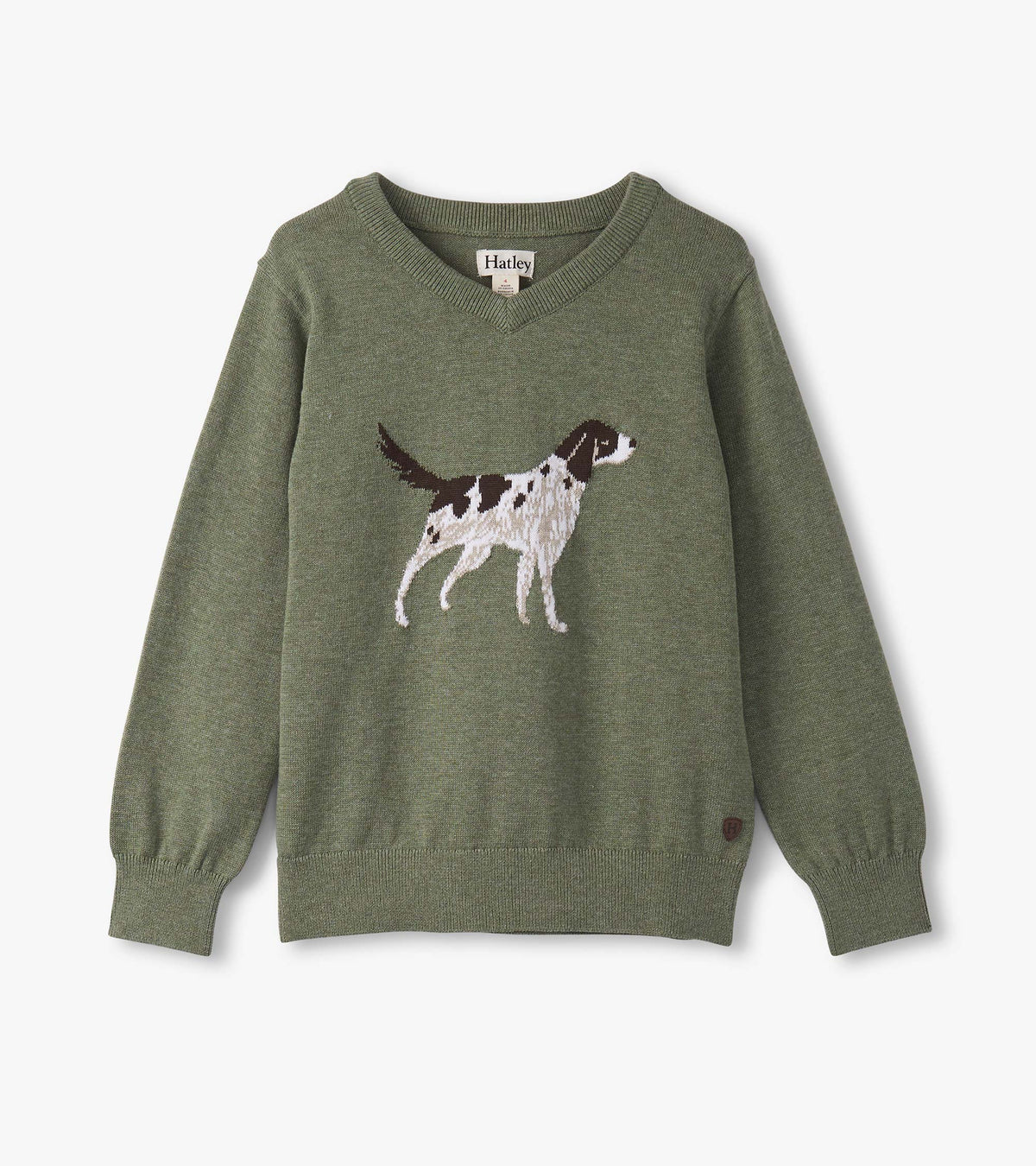Boys Hunting Dogs V-Neck Sweater | Hatley For Boys