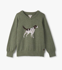 Boys Hunting Dogs V-Neck Sweater | Hatley For Boys