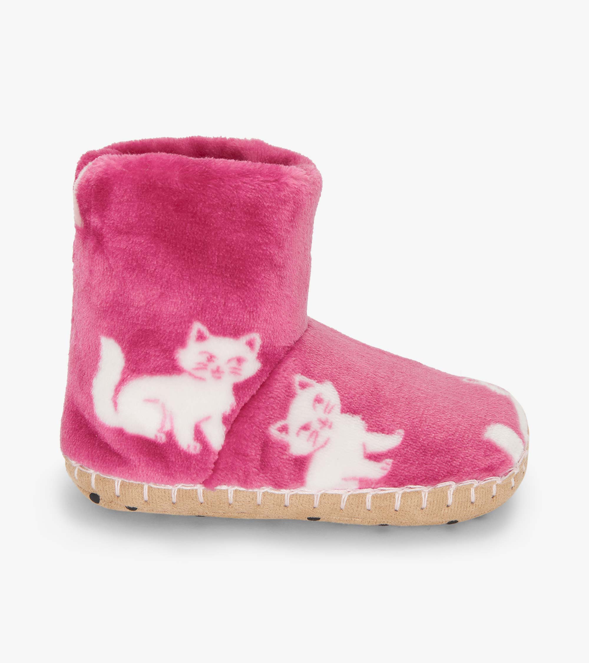 Girls Little Kitties Fuzzy Fleece Slippers | Hatley