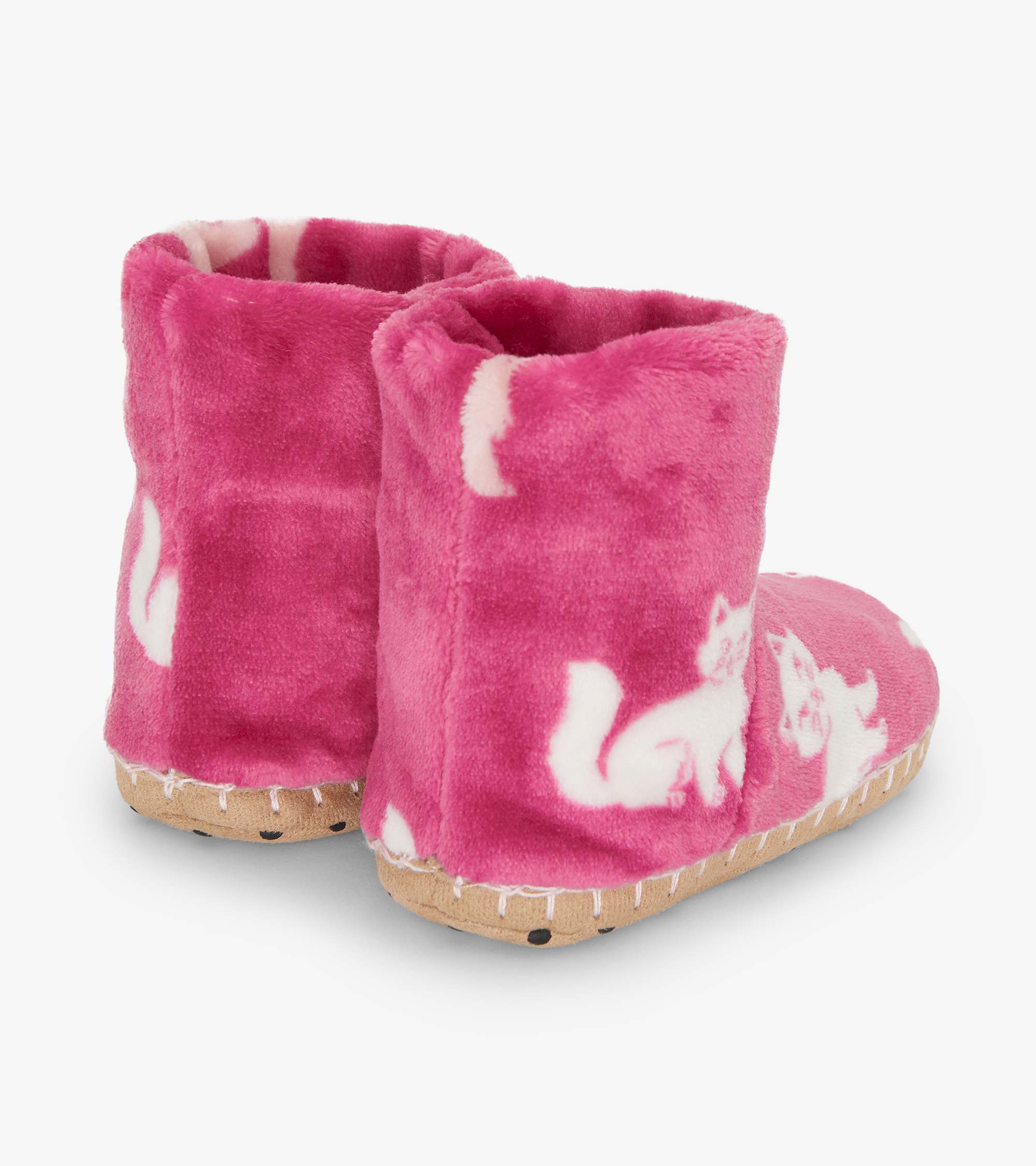 Girls Little Kitties Fuzzy Fleece Slippers | Hatley