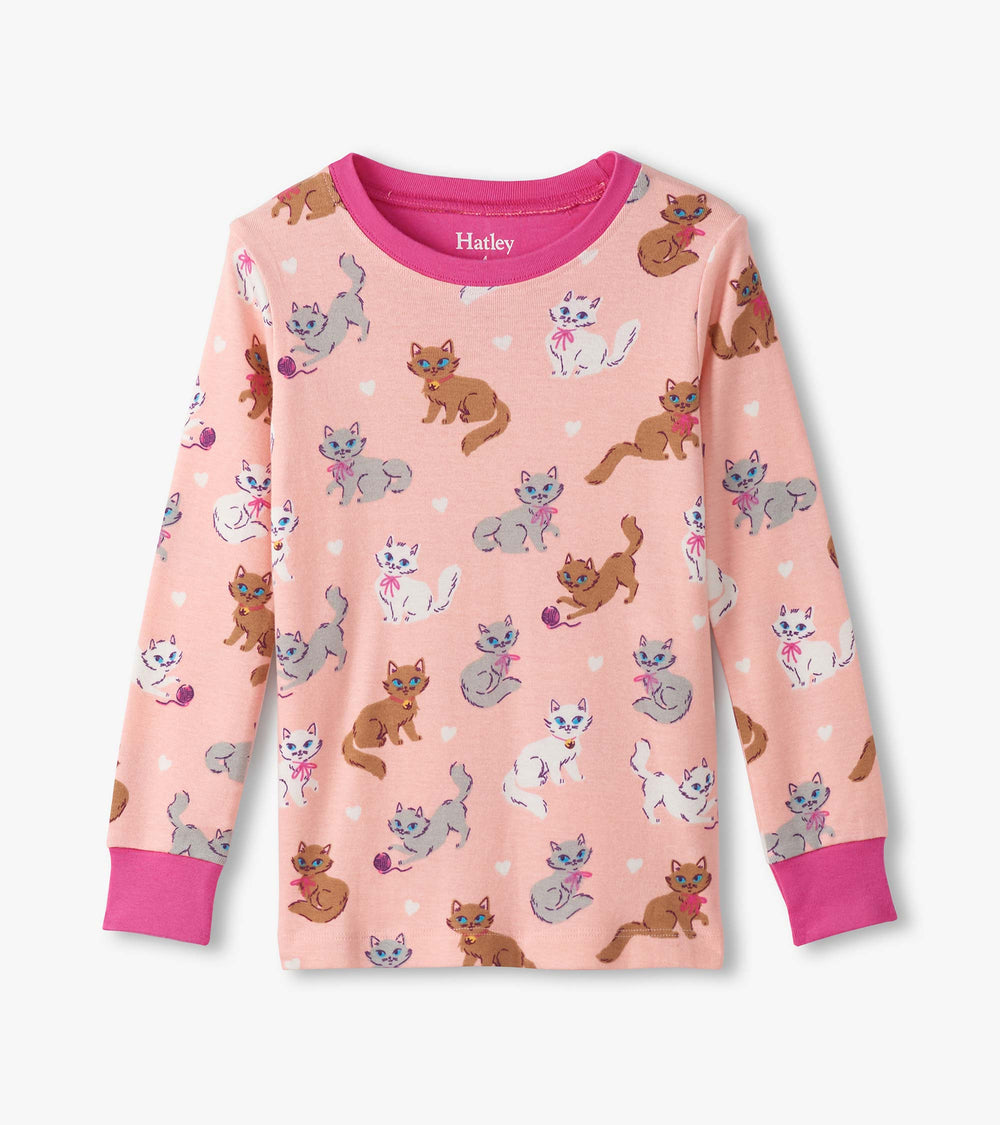 Girls Little Kitties Cotton Pajama Set | Hatley Onsale Girls