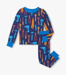 Boys Lots of Tools Bamboo Pajama Set | Hatley