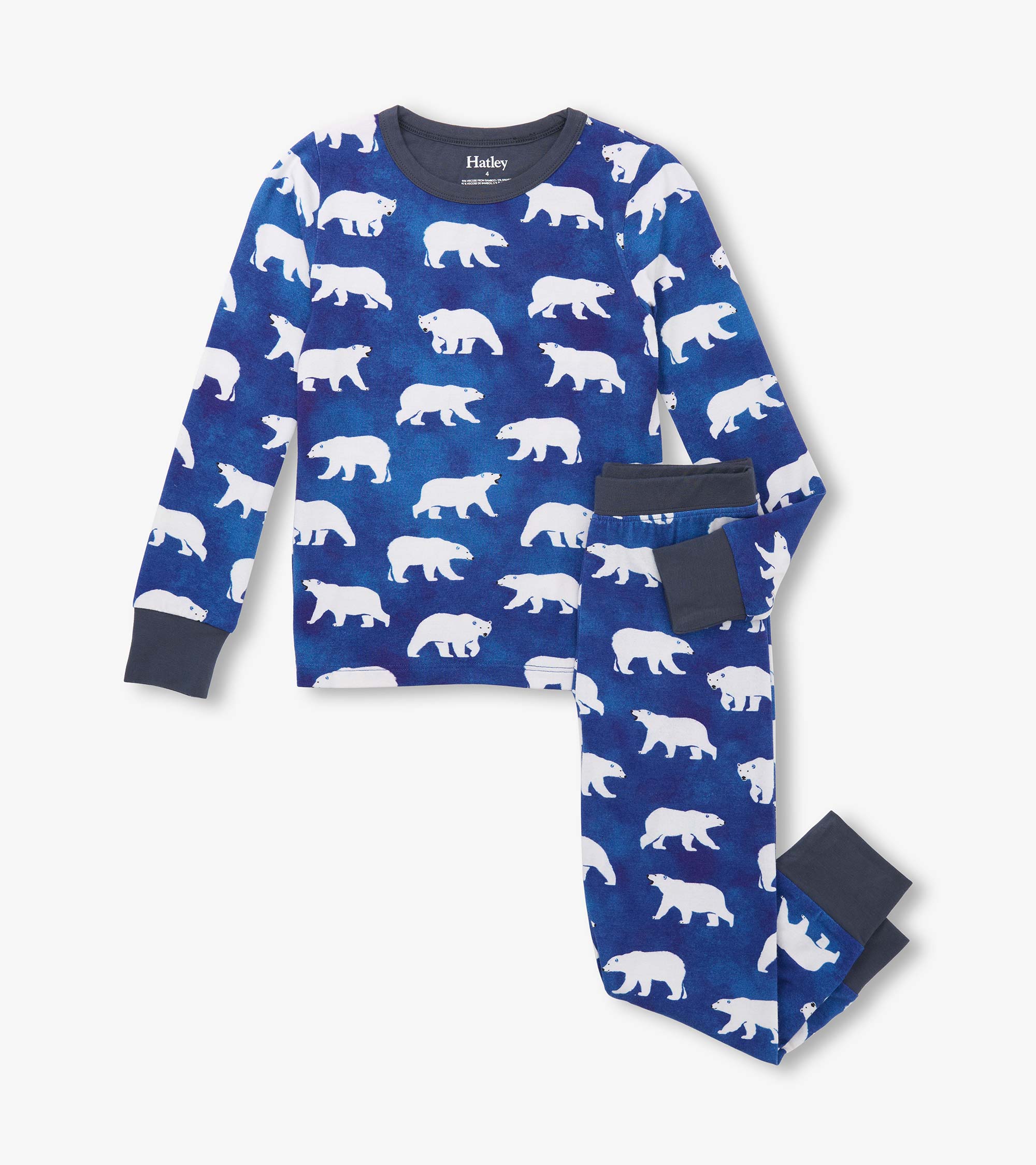 Boys Midnight Polar Bear Pajama Set | Hatley For Boys