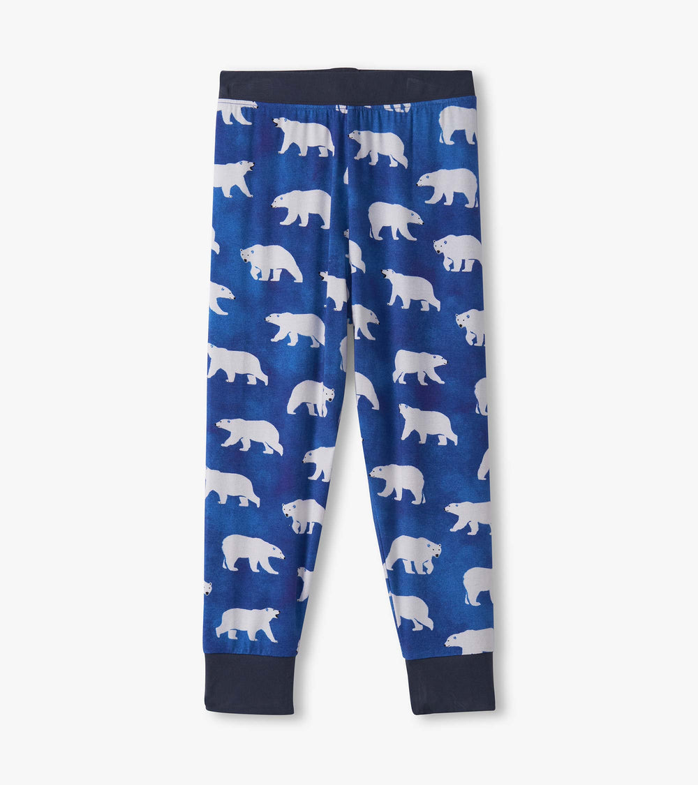 Boys Midnight Polar Bear Pajama Set | Hatley For Boys