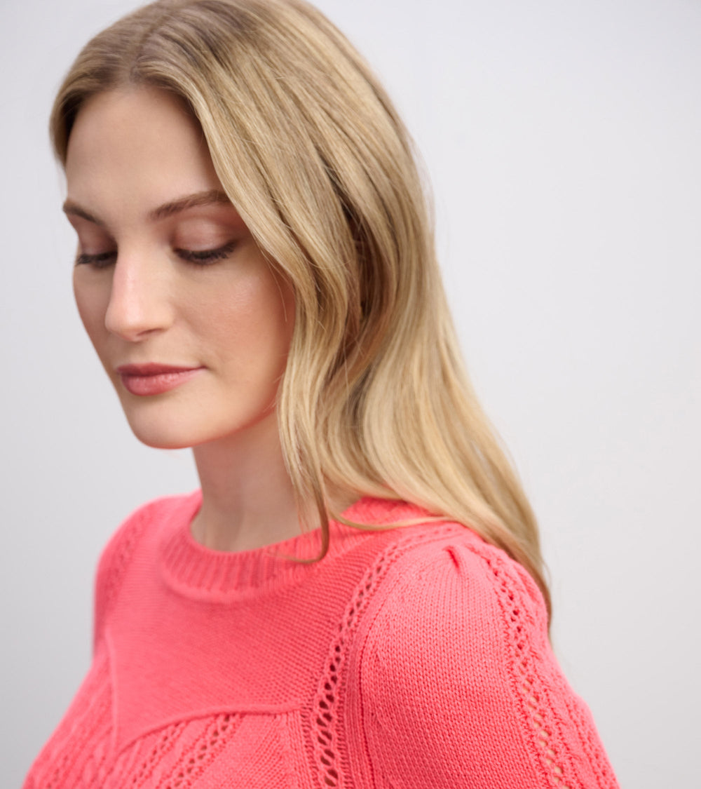 Phoebe Sweater - Neon Melon | Hatley For Women